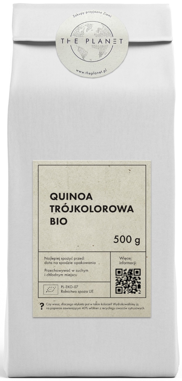 QUINOA TRÓJKOLOROWA BIO 500 g - THE PLANET QUINOA TRÓJKOLOROWA BIO 500 g - THE PLANET