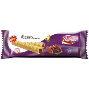 RURKI KUKURYDZIANE NADZIEWANE KREMEM KAKAOWYM BEZGLUTENOWE 18 g - BALILA