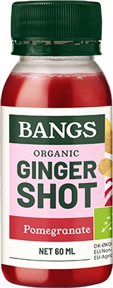 SHOT IMBIROWY Z GRANATEM BEZ DODATKU CUKRU BIO 60 ml - BANGS SHOT IMBIROWY Z GRANATEM BEZ DODATKU CUKRU BIO 60 ml - BANGS