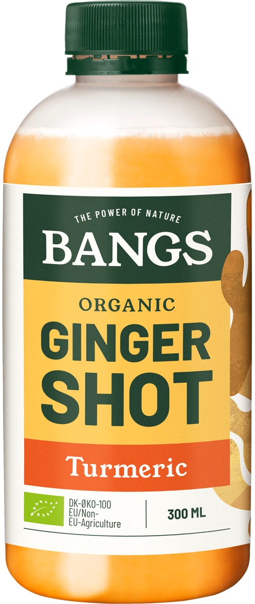 SHOT IMBIROWY Z KURKUMĄ BEZ DODATKU CUKRU BIO 300 ml - BANGS SHOT IMBIROWY Z KURKUMĄ BEZ DODATKU CUKRU BIO 300 ml - BANGS