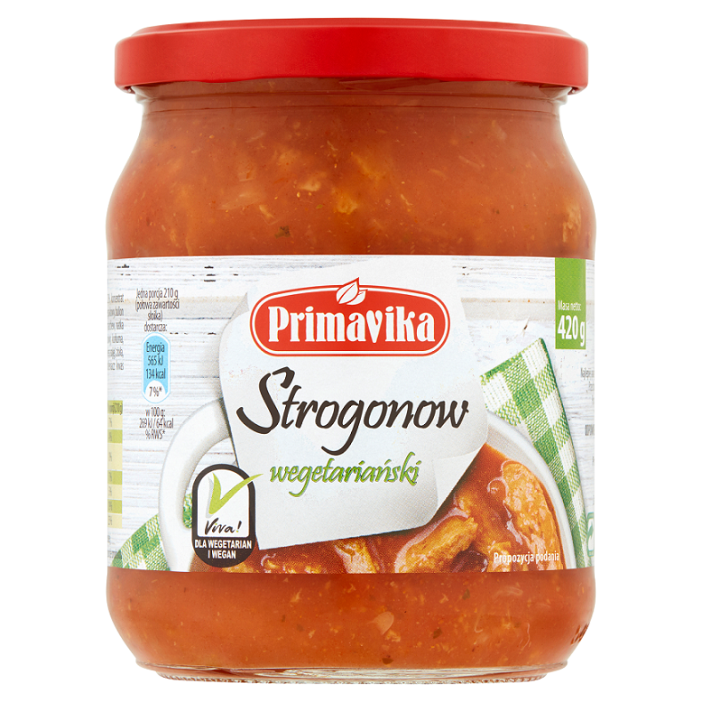 STROGONOW WEGAŃSKI 420 g - PRIMAVIKA STROGONOW WEGAŃSKI 420 g - PRIMAVIKA
