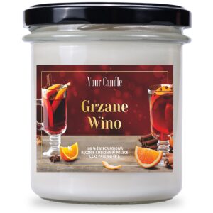 ŚWIECA SOJOWA ZAPACHOWA GRZANE WINO 300 ml - YOUR CANDLE (PRODUKT SEZONOWY)