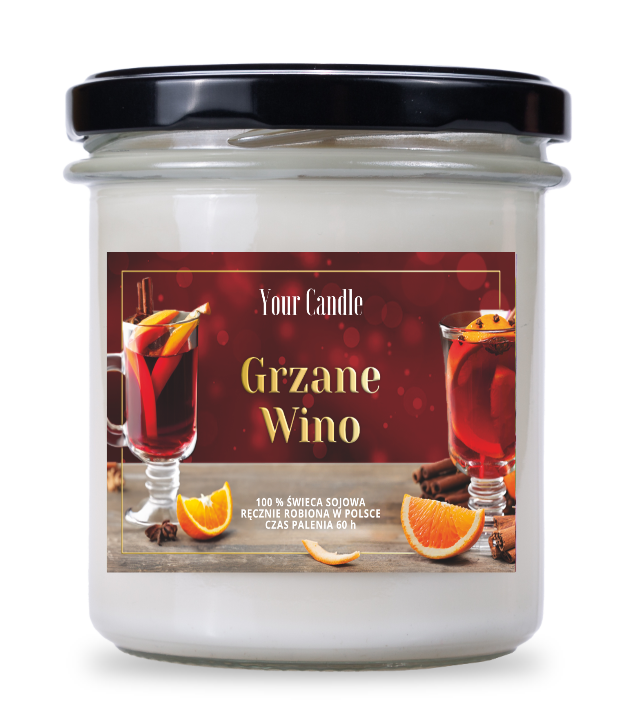 ŚWIECA SOJOWA ZAPACHOWA GRZANE WINO 300 ml - YOUR CANDLE (PRODUKT SEZONOWY) ŚWIECA SOJOWA ZAPACHOWA GRZANE WINO 300 ml - YOUR CANDLE (PRODUKT SEZONOWY)