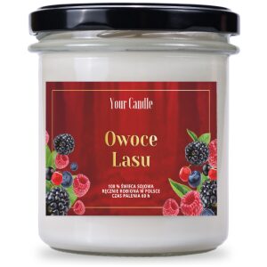 ŚWIECA SOJOWA ZAPACHOWA OWOCE LASU 300 ml - YOUR CANDLE