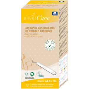 TAMPONY BAWEŁNIANE Z APLIKATOREM REGULAR 16 szt - SILVER CARE