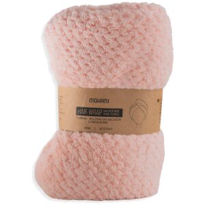 TURBAN - RĘCZNIK DO WŁOSÓW Z MIKROFIBRY RÓŻOWY - MOHANI
