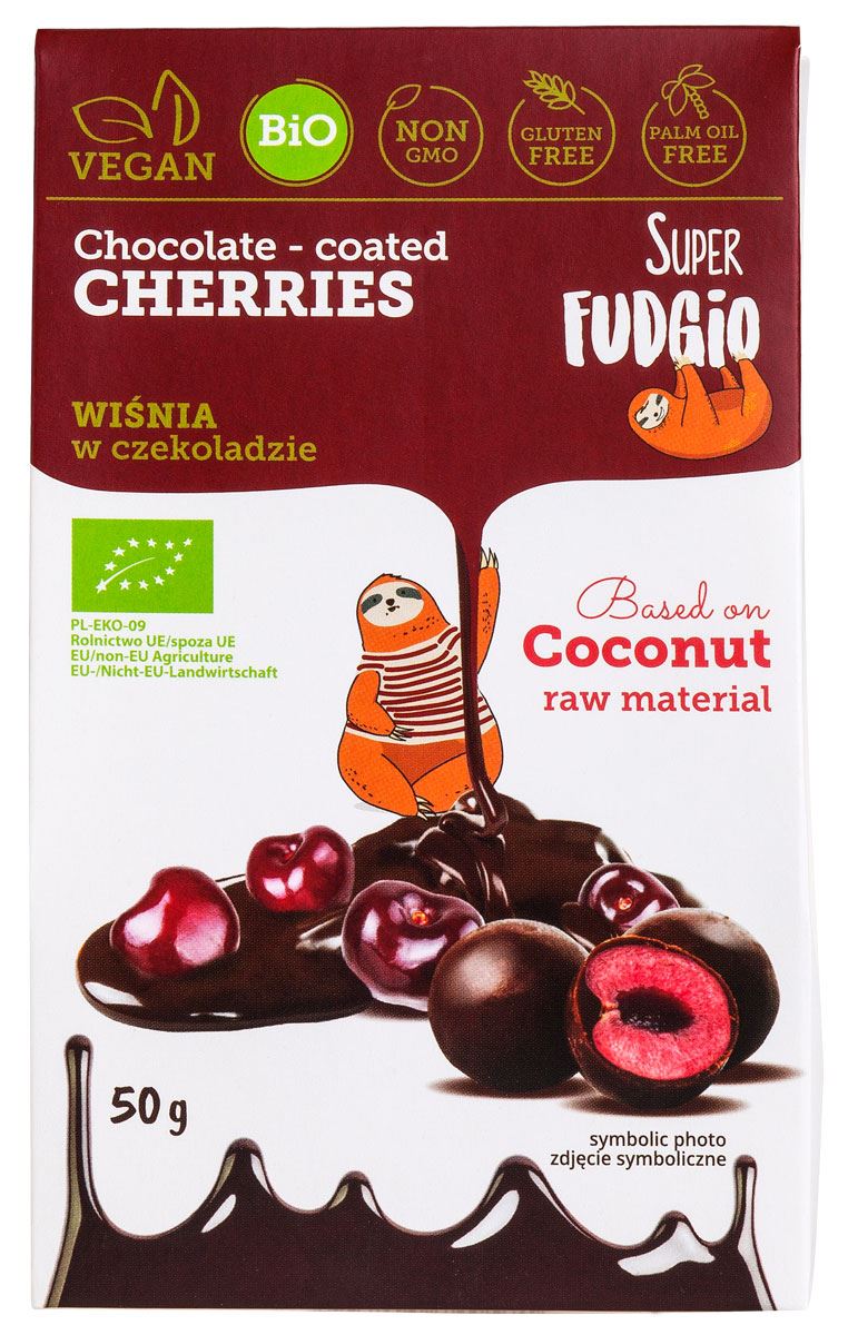 WIŚNIE LIOFILIZOWANE W CZEKOLADZIE BEZGLUTENOWE BIO 50 g - ME GUSTO (SUPER FUDGIO) WIŚNIE LIOFILIZOWANE W CZEKOLADZIE BEZGLUTENOWE BIO 50 g - ME GUSTO (SUPER FUDGIO)