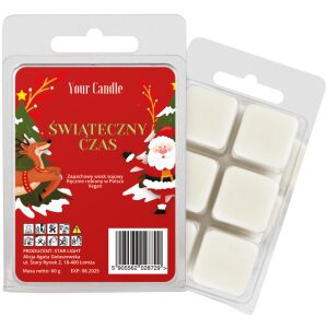 WOSK ZAPACHOWY SOJOWY ŚWIĄTECZNY CZAS (6 x 10 g) 60 g - YOUR CANDLE (PRODUKT SEZONOWY)