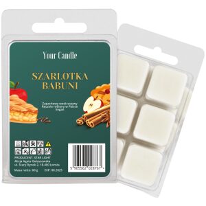 WOSK ZAPACHOWY SOJOWY SZARLOTKA BABUNI (6 x 10 g) 60 g - YOUR CANDLE (PRODUKT SEZONOWY)